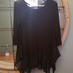 Black top 3/4 sleeve